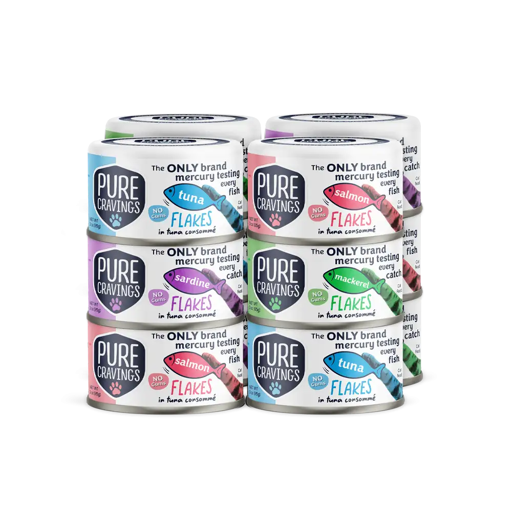 Pure Cravings Flakes in Tuna Consommé Cat Food Case of 12