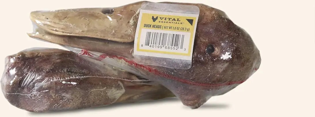 VE Dog - Duck Heads Freeze-Dried Raw