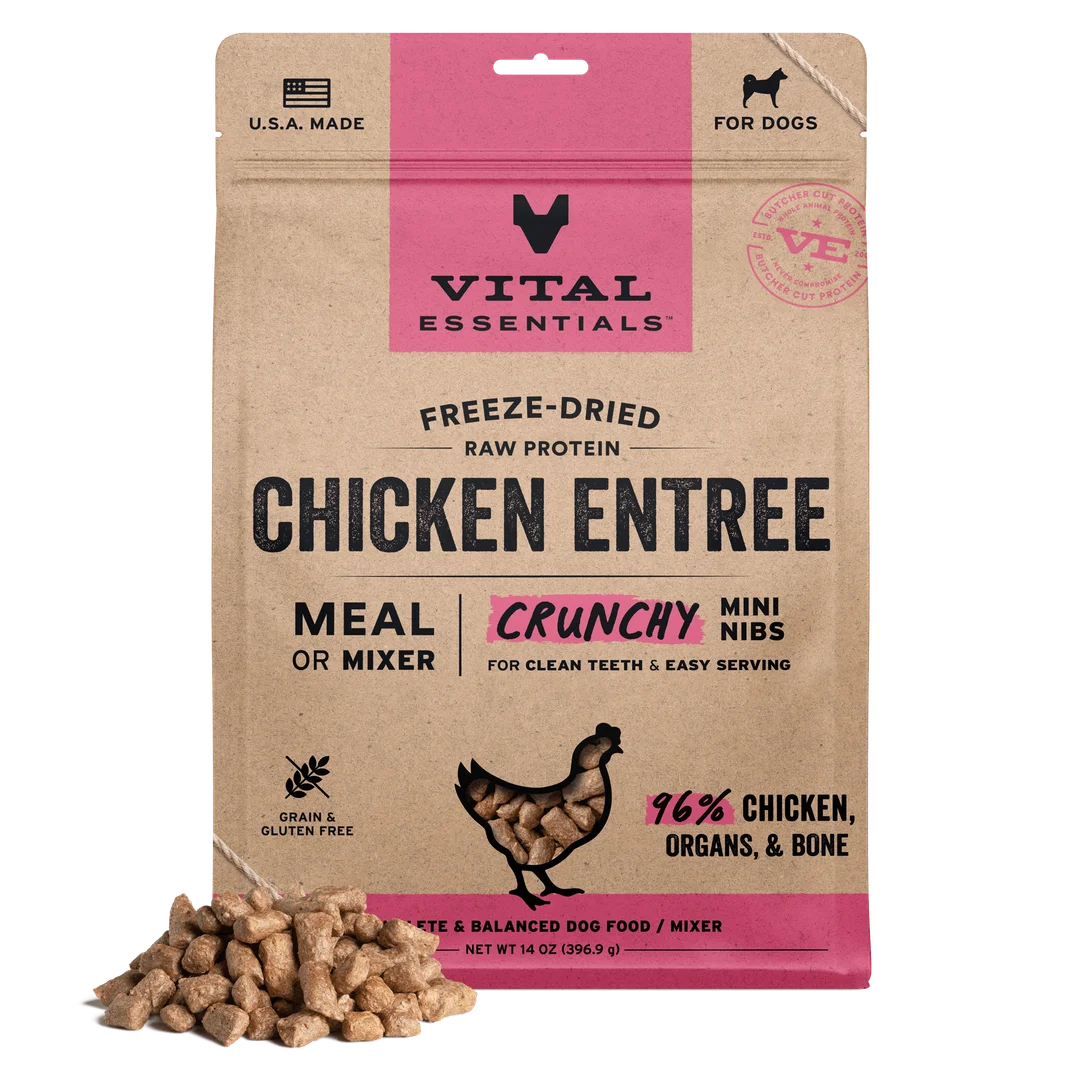 VE Dog - Freeze Dried Raw Protein Entree Crunchy Mini Nibs