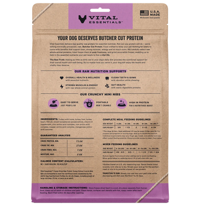 VE Dog - Freeze Dried Raw Protein Entree Crunchy Mini Nibs