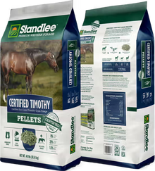 Timothy Grass Hay Pellet Standlee Premium Western Forage Certified Horse Feed, 40 lb.
