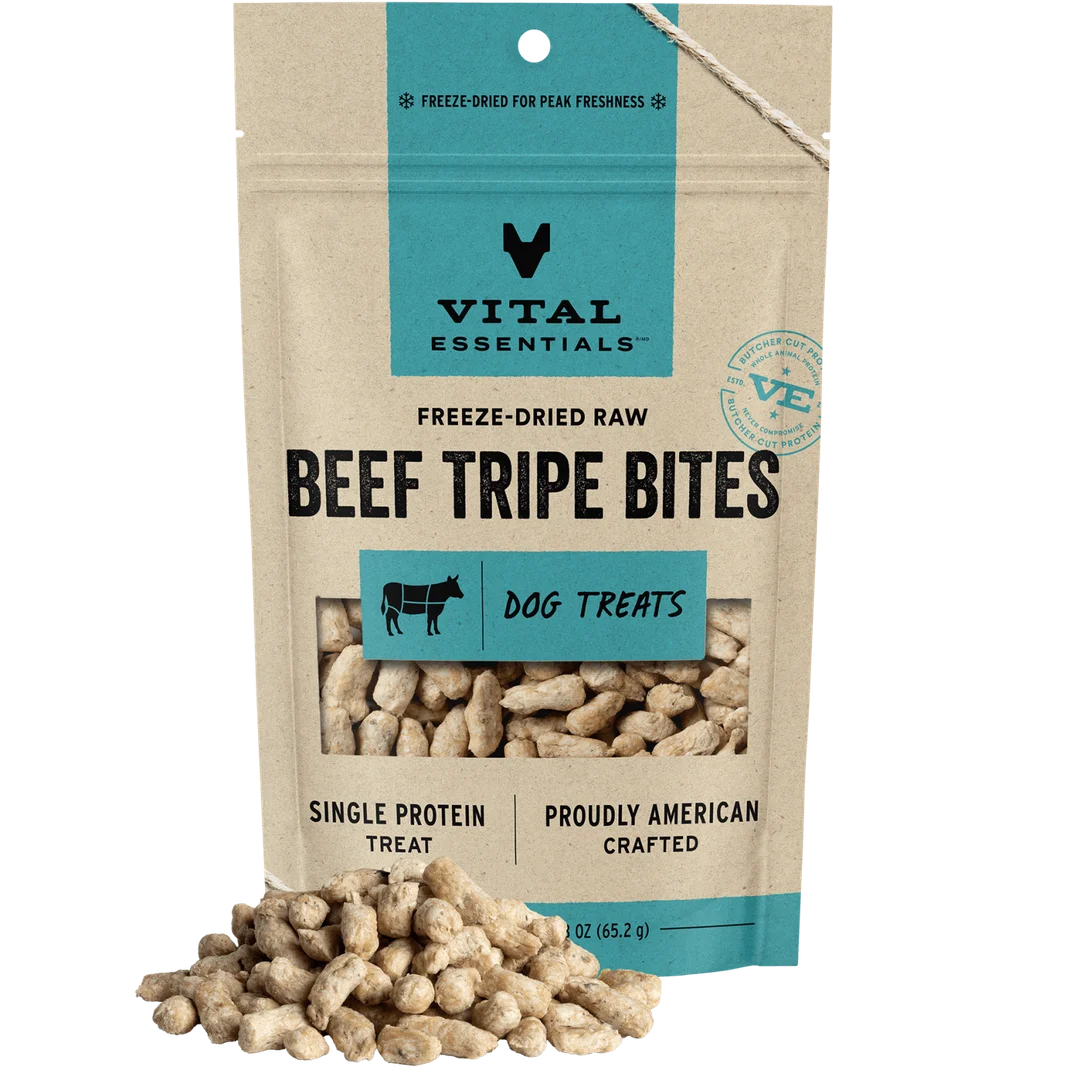 VE Dog - Beef Tripe Bites Freeze-Dried Raw