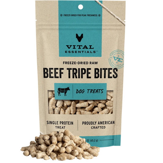 VE Dog - Beef Tripe Bites Freeze-Dried Raw