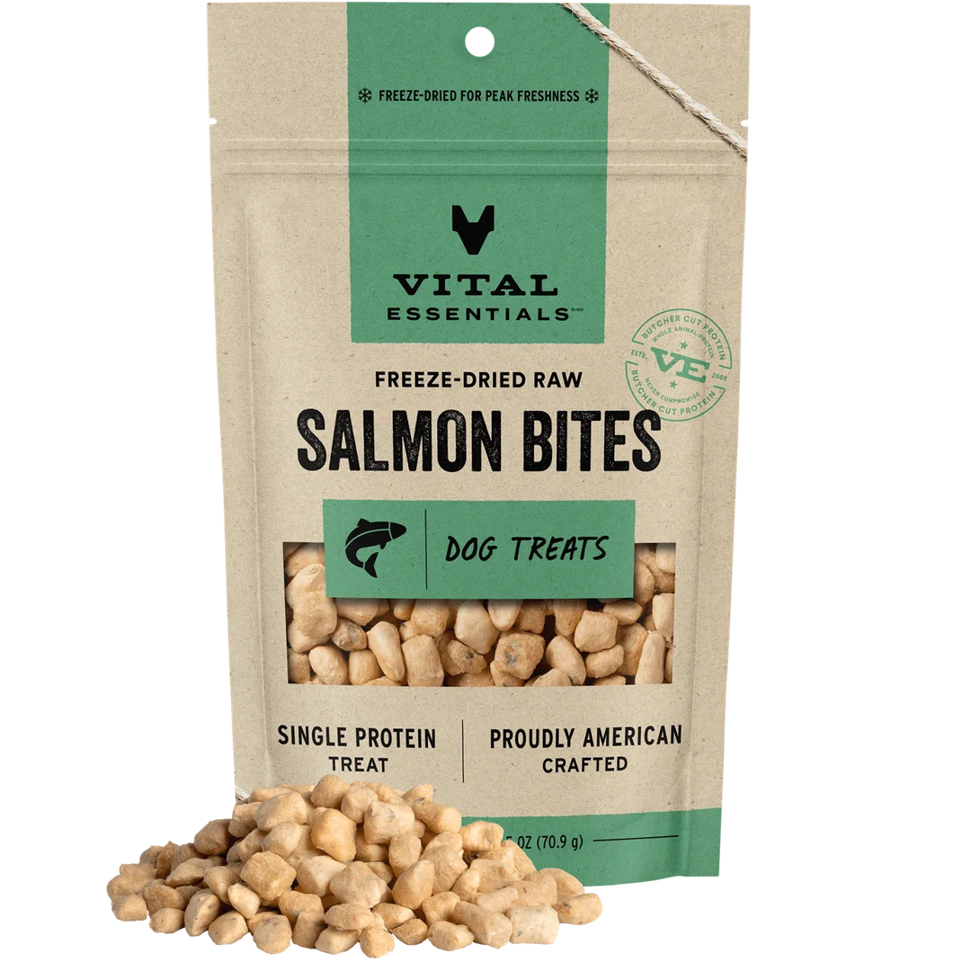 VE Dog - Salmon Bites Freeze-Dried Raw