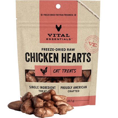 VE Cat - Chicken Hearts Freeze-Dried Raw