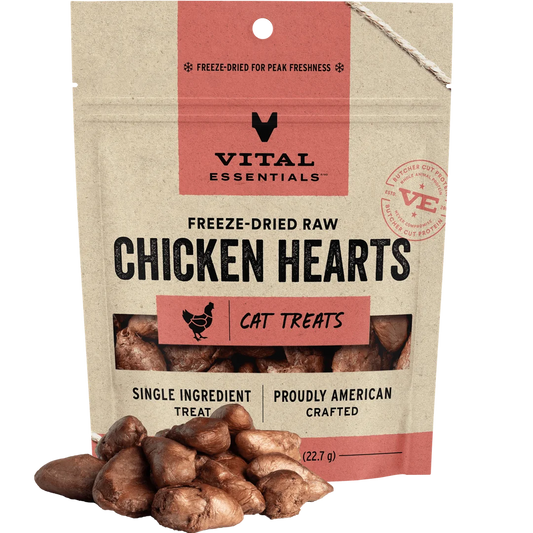 VE Cat - Chicken Hearts Freeze-Dried Raw