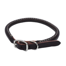 Circle T Latigo Leather Round Dog Collar